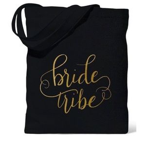 New |  Black “Bride Tribe” Canvas Bag | Bridesmaids Gift | Bachelorette gift bag